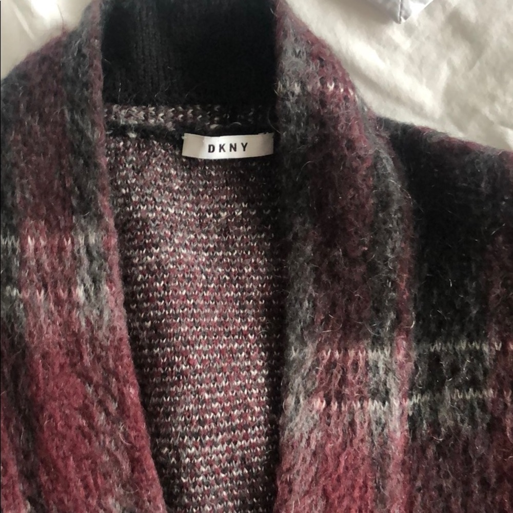 Dkny mohair sweater jacket